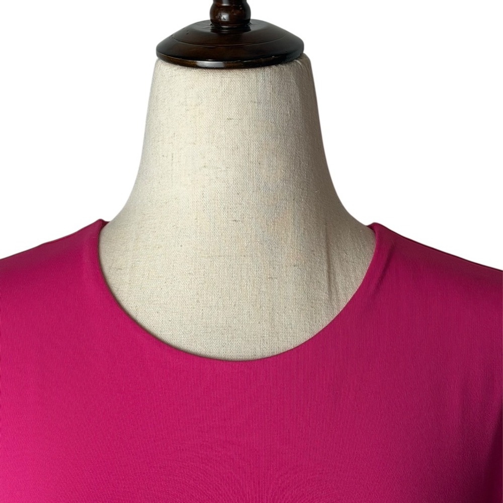Babaton‎ Shirt Women Small Pink Contour Crew Ribcage Tee Crop Top NWT - Picture 4 of 13